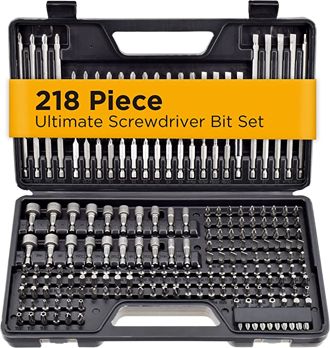 208 Piece Ultimate Screwdriver Bit Set, High Grade Carbon Steel, Includes Hard-to-Find Security Bits