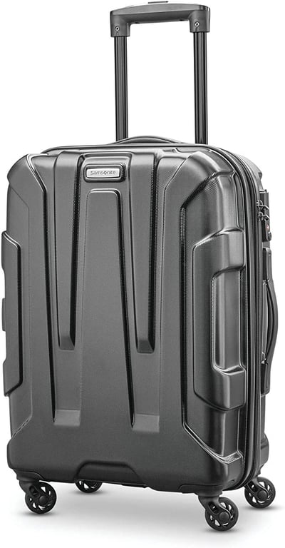 Samsonite Centric Expandable Hardside Carry On Luggage with Spinner Wheels, 50 CM/20 Inch, Black