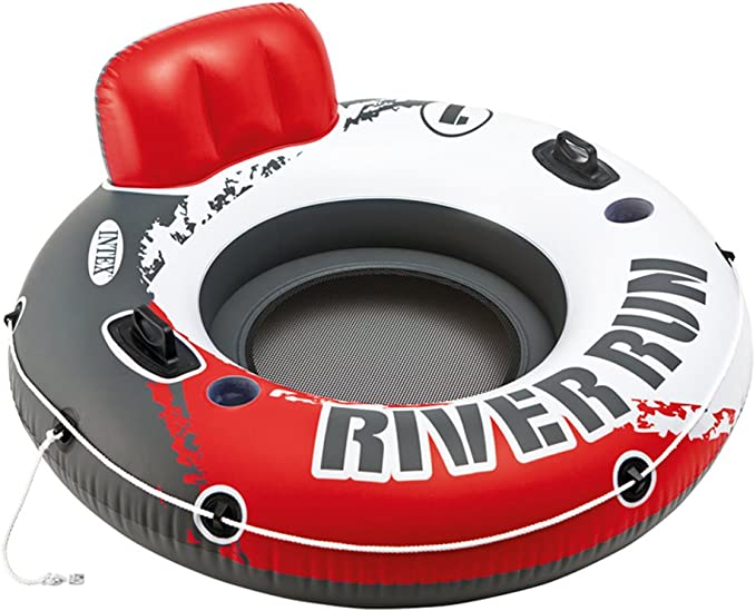Intex 56825 RED River Run 1 FIRE Edition Inflatable Pool Lounge, 135 cm