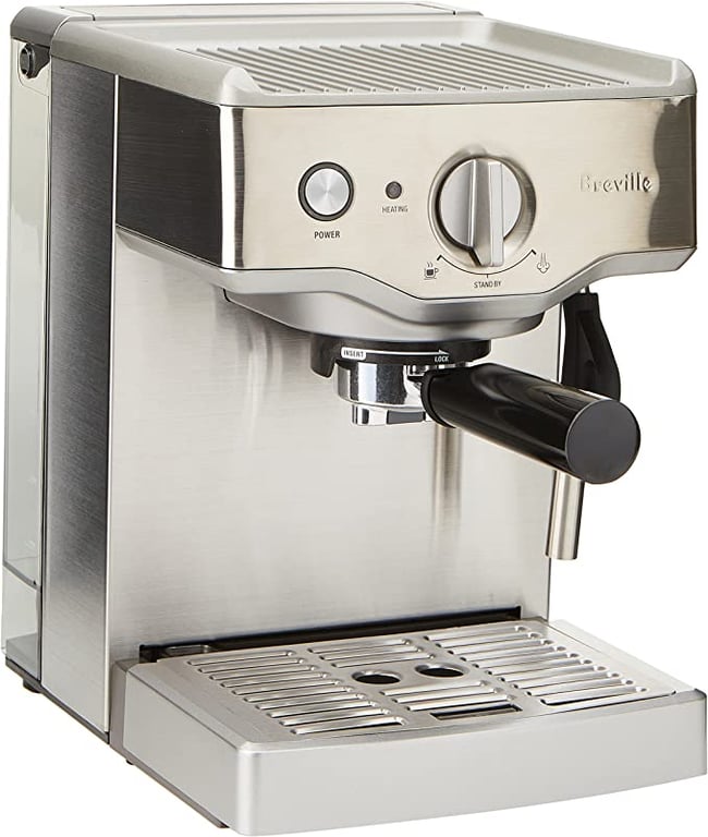 Breville The Compact Cafe Espresso Machine, Brushed Stainless Steel BES250BSS