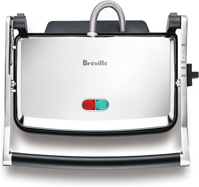 Breville The Toast and Melt Sandwich Press, Brushed Stainless Steel BSG220BSS