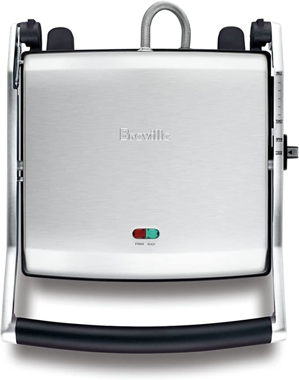 Breville BSG540BSS The Toast & Melt 4 Slice Sandwich Press, Brushed Stainless Steel