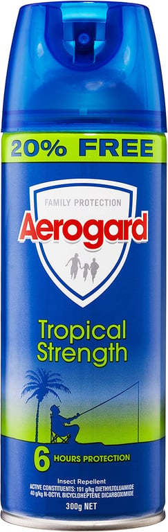 Aerogard Tropical Strength Insect Repellent Aerosol Spray, 300g