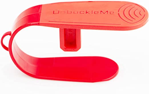 UnbuckleMe Car Seat Buckle Release Tool - As Seen On Shark Tank - Makes It Easy to Unbuckle A Child's Car Seat - Easy Tool for Parents, Grandparents & Older Children (1 Pack, Red)