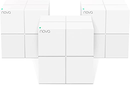 Tenda Nova Mesh WiFi System (MW6)-Up to 6000 sq.ft. Whole Home Coverage, WiFi Router and Extender Replacement, Gigabit Mesh Router for Wireless Internet, Works with Alexa, Parental Controls, 3-Pack