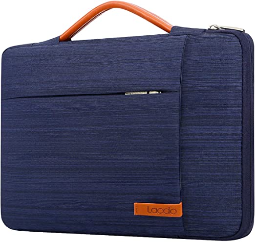 Lacdo 360° Protective Laptop Sleeve Case Computer Bag For 15.6" Acer Aspire 5 3/Chromebook 315, Lenovo Ideapad, Asus Fx505/Chromebook, Msi Gf63, Hp 15-Dy1731ms/Pavilion,Dell Inspiron Notebook Bag,Blue