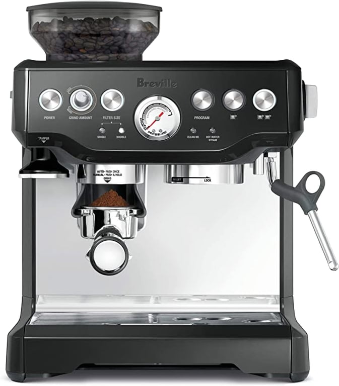 Breville Barista Express Espresso Machine, Black Sesame, BES870BKS
