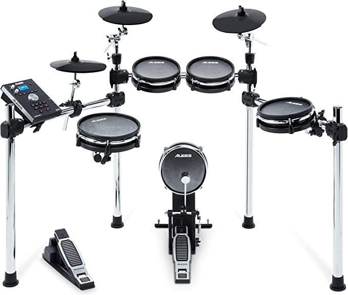 Alesis Command Mesh Kit | 8-Piece Electronic Drum Kit with Mesh Heads & Module includes 600+ Sounds & Kits, Sample Loading and Free Melodics Lessons