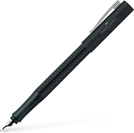 Faber-Castell Ergonomic Grip 2011 Fountain Pen, Black – Medium, (40-140901)