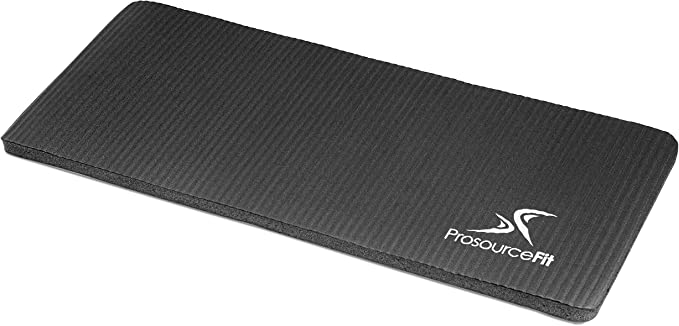 ProsourceFit Yoga Knee Pad and Elbow Cushion 15mm (5/8”) Fits Standard Mats for Pain Free Joints in Yoga, Pilates, Floor Workouts.