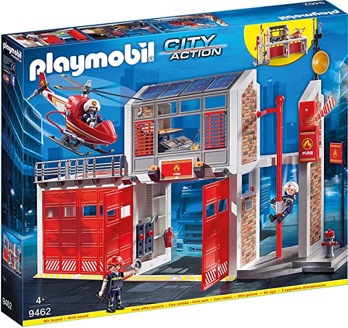 Playmobil - Fire Station - 9462 58.5 x 50.01 x 9.3 cm Meerkleurig