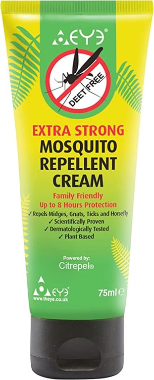 THEYE Natural Mosquito Repellent Cream 75ml DEET Free Extra Strong | 8hr Protection