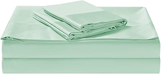 1500TC Cotton Rich 3 Pieces Single Bed Sheet Set, Flat Sheet, Fitted Sheet & 1 Pillowcase Cloud