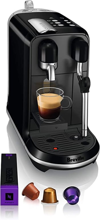 Nespresso Creatista Uno Coffee Machine by Breville, Black Sesame, BNE500BKS
