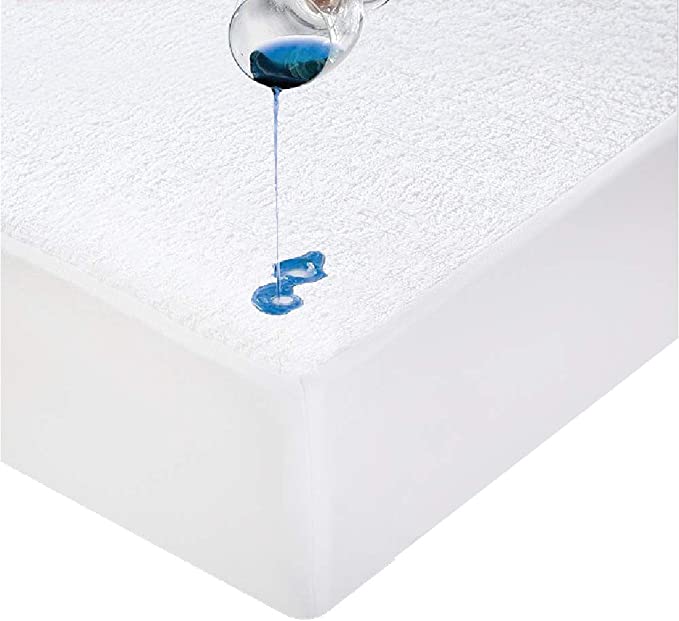 Luxor Cotton Terry Fully Fitted Waterproof Mattress Protector - 7 (Single.)