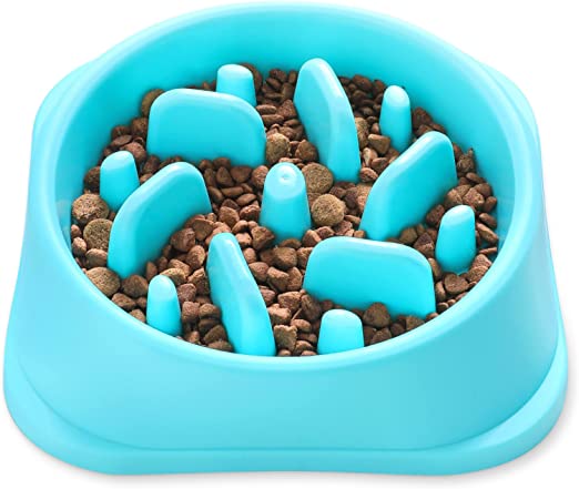 Noyal Dog Slow Feeder Bowl Non Slip Puzzle Bowl Anti-Gulping Pet Slower Food Feeding Dishes - Interactive Bloat Stop Dog Bowls - Durable Preventing Choking Healthy Design Bowl for Dogs