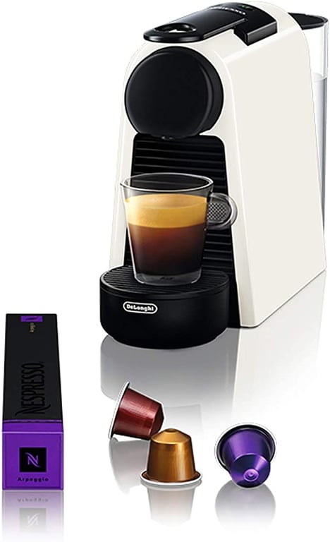 De'Longhi | Nespresso Essenza Mini Solo | EN85WSOLO | Small Capsule And Pod Coffee Machine | White