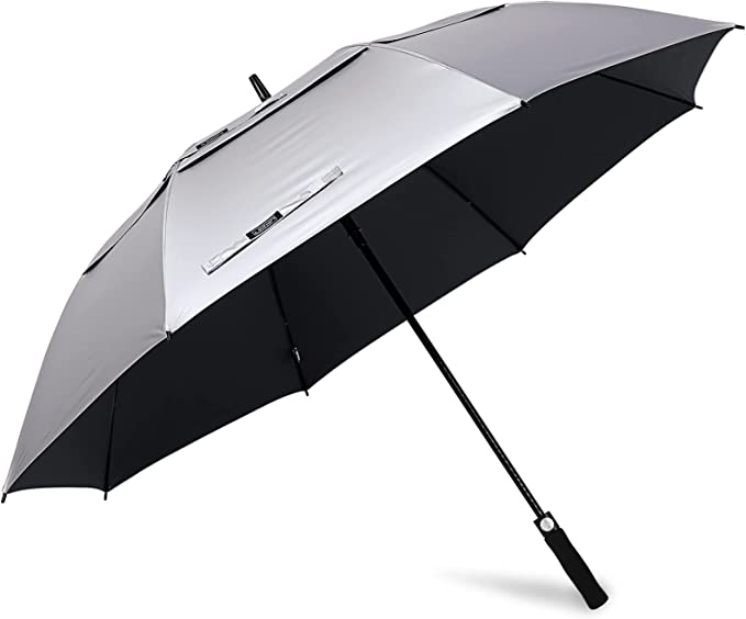 G4Free 54/62/68 Inch UV Protection Golf Umbrella Auto Open Vented Double Canopy Extra Large Windproof Umbrella Oversize Sun Umbrellas