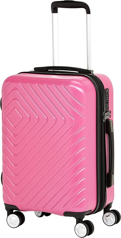 Amazon Basics Geometric Luggage Expandable Suitcase Spinner with Built-in TSA Lock and Wheels