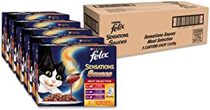 Felix Sensations Sauces - Meat Selection, Adult and Senior,  60x85g