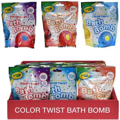 Crayola QQ851HBAZAP24 Bath Bomb in Blind Bag, Multicolor (Pack of 4)