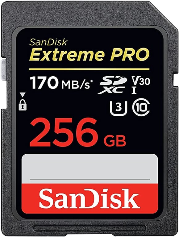 Sandisk Extreme PRO Class 30 Memory Card, 256GB