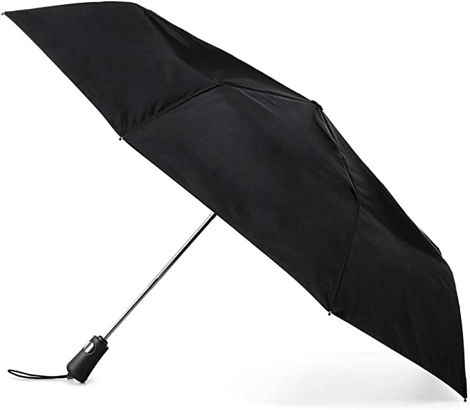 Totes Titan Compact Travel Umbrella, Windproof, Waterproof, Auto Open/Close