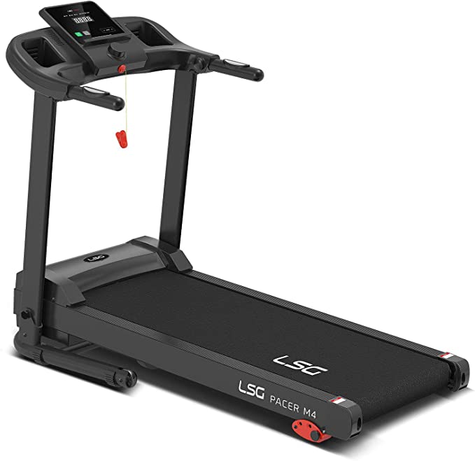 LSG Pacer M4 Treadmill 400mm Belt Quiet EverDrive® Motor w/iPad Stand Electric Home Treamill Running Machine