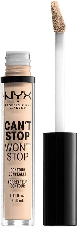 NYX Professional Makeup, Concealer, Camouflaging and Contouring, Can't Stop Won't Stop, 3.5 ml, Light Ivory