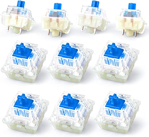 Wholesales Authentic RGB Cherry Switch, Cherry Mx Switches, Keycap, Keyswitches Keymodule Mechanical Keyboard Switches Replacement (10 pcs, Blue 3 pin)