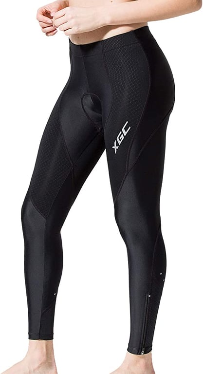 XGC Women's Long Cycling Pants Trousers Bike Pants Trousers Tights Legging with 4D Sponge Padded