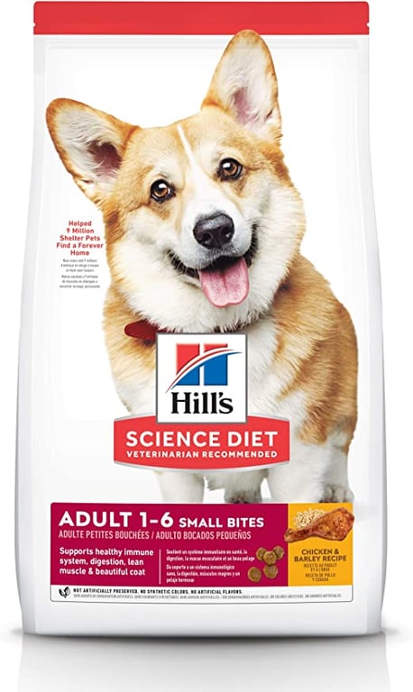 Hill's Science Diet Adult Small Bites, Chicken & Barley Recipe, Dry Dog Food, 6.8kg bag