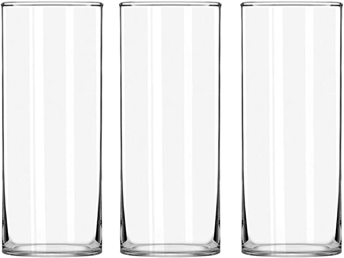 STARSIDE 3 Pack Clear Glass Cylinder Vases, Table Flowers Vase, for Home & Wedding Decrations and Formal Dinners (10 Inch)