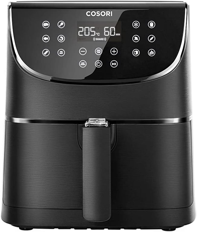 COSORI Air Fryer with 100 Recipes Cookbook, XXL 5.5L Oil Free Air Fryers for Home Use, 11 Presets, LED Onetouch Screen, Timer & Temperature Control,Nonstick Basket,Dishwasher Safe