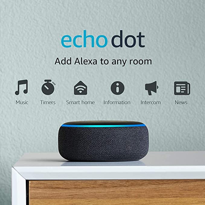 Echo Dot (3rd Gen) smart speaker with Alexa