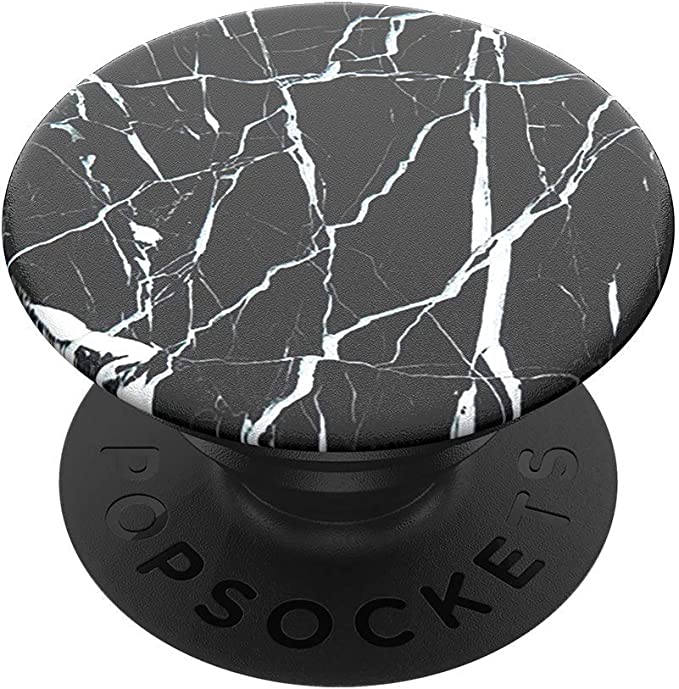 PopSockets Swappable Expanding Stand and Grip for Smartphones and Tablets - Black Marble