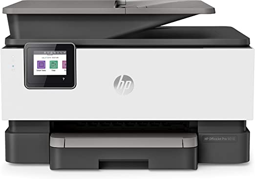 HP OfficeJet Pro 9010 All-in-One Wireless Printer, Instant Ink Ready, Print, Scan, Copy from Your Phone and Voice Activated (Works with Google Assistant), Gray