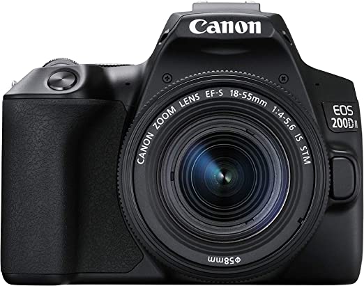 Canon DSLR EOS 200D Mark II, Black with EF 18-55mm Lens