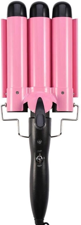 Ausale Hair Curler 3 Barrel Curling Iron Curler Crimpers Curling Tongs Ceramic Hair Wavers Curling Wands Curler Styling Tools Easy to use Fast Heating Hot Tools Hairstyle for Deep Waves Salon Home Travel Girlsfriend / Mother's / Christmas Day Gifts (AU Plug)