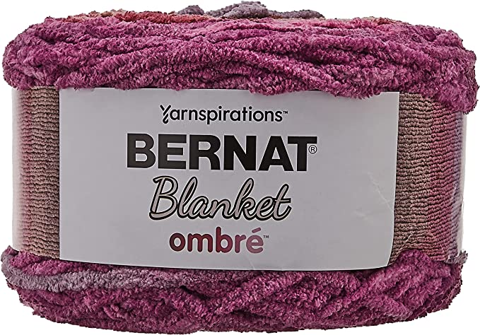 Bernat Blanket Yarn, Dusty Rose Ombre