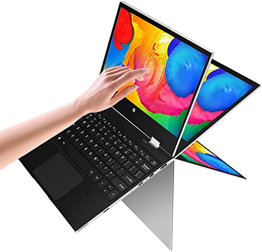 Jumper 11.6 inch Touchscreen Laptop 6GB RAM, 128GB eMMC 360 Degree Convertible Tablet PC Windows 10 Ultrabook PC Intel Celeron Quad core Processor Supports 256GB TF Card and 1TB SSD Extension