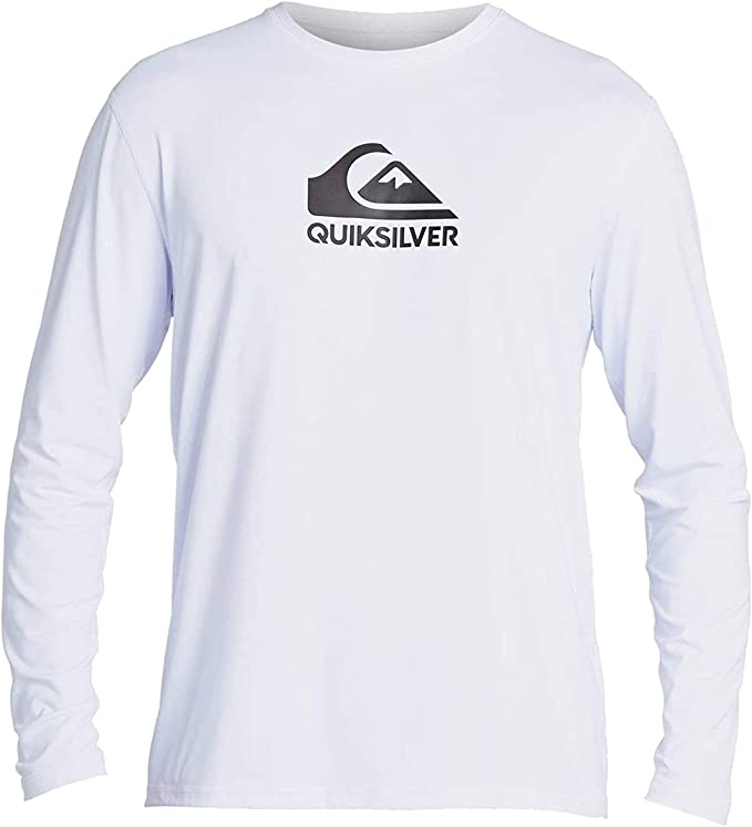 Quiksilver Men's Solid Streak LS Long Sleeve Rashguard SURF Shirt