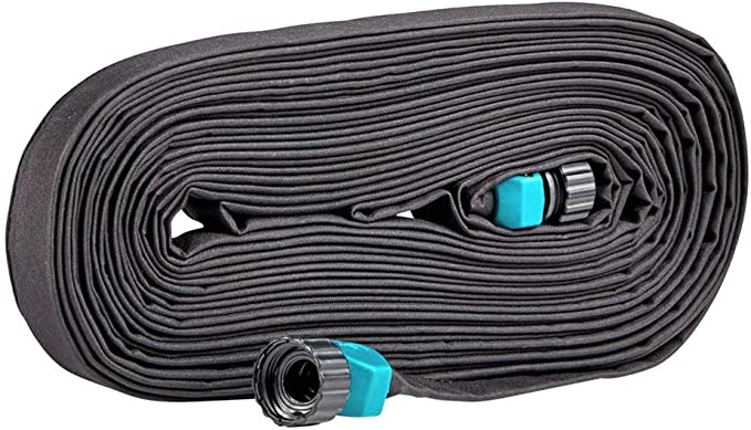 Rocky Mountain Goods Soaker Hose Flat - Heavy Duty Double Layer Design - Saves 70% Water - Consistent Drip Throughout Hose - Leakproof Guarantee - Garden/Vegetable Safe (1, 50 FT)