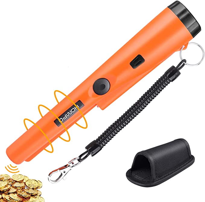 Metal Detector Pinpointer - Full Waterproof Handheld Pin Pointer Wand, High Accuracy Professional Handheld Search Treasure Pinpointing Finder Probe