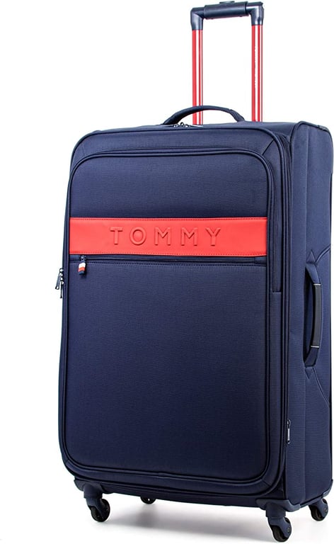 Tommy Hilfiger Unisex-Adult Soft-Sided Suitcase with Wheels – Small Luggage for Travel Essentials Carry-On Luggage