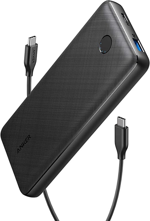Anker PowerCore Essential 20000 PD USB C Portable Charger (18W), High-Capacity 20000mAh Power Delivery Power Bank for iPhone