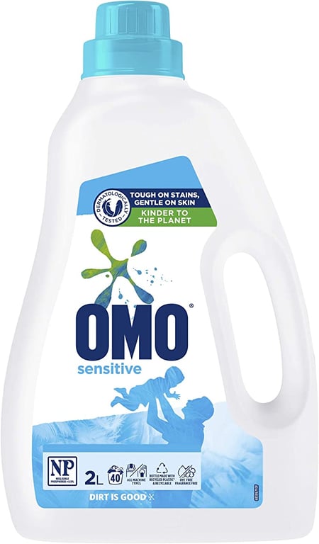 OMO Sensitive Laundry Liquid Detergent Front and Top Loader 2L