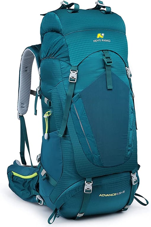NEVO RHINO Hiking Backpack, 40L/50L/60L/70L/80L Waterproof Camping Backpacking Daypack