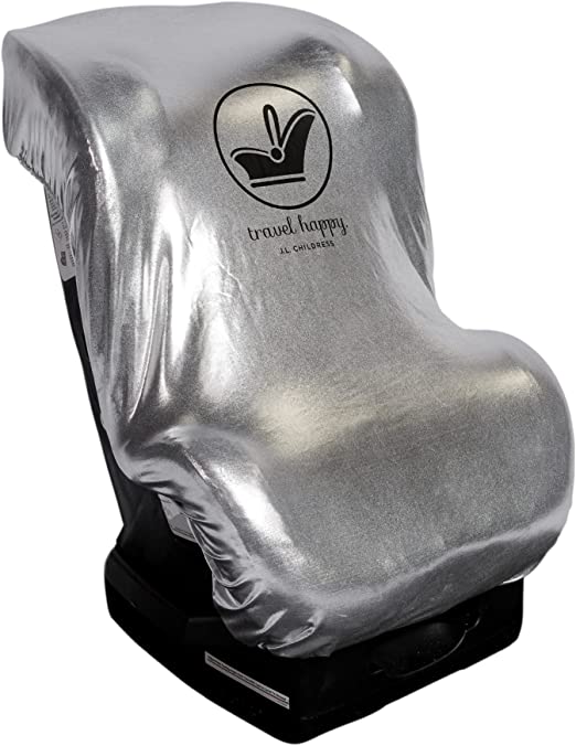 J.L. Childress Cool 'N Cover Car Seat Heat Shield and Sun Shade, Silver