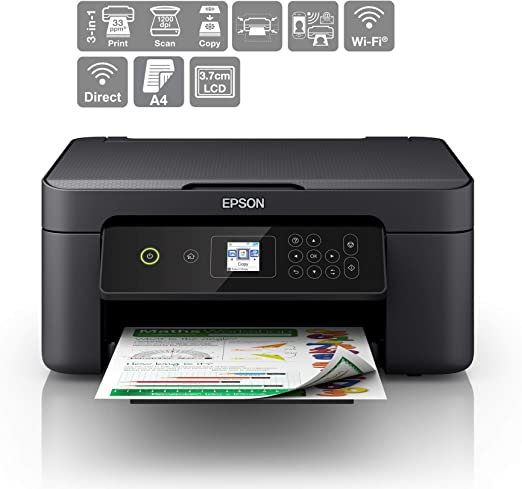 Epson Expression Home XP-3100 Print/Scan/Copy Wi-Fi Printer, Black